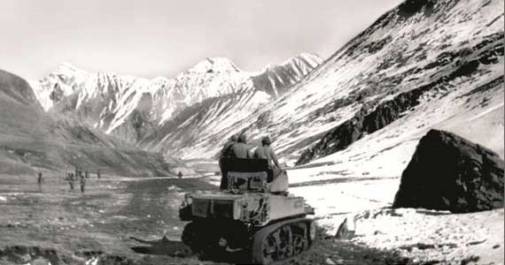 Tanks at Kargil in 1948, 12000 feet above sea level.
