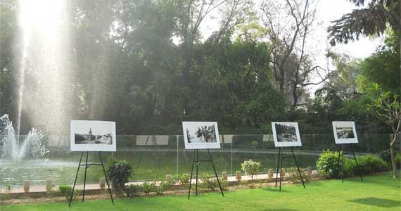 Second Exhibition - this was in the lawns and displayed original photographs of Indian and ANZACS operating together in the field.