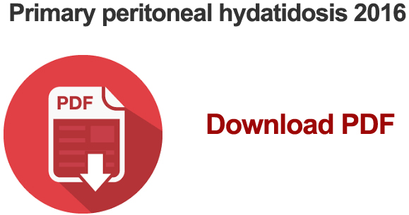 Primary peritoneal hydatidosis 2016   AJG Video